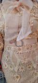 Rochie bej cu paiete discrete