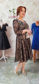 Rochie din tull cu broderie catifelata si dublura din satin
