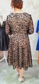 Rochie din tull cu broderie catifelata si dublura din satin