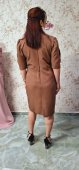 Rochie maro tip sacou cu maneci despicate 